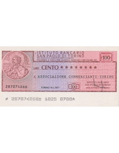 100 lire a.i.g.i.d. - Milano (Sede di Milano) - 18.02.1977 - (IBSPT27) FDS