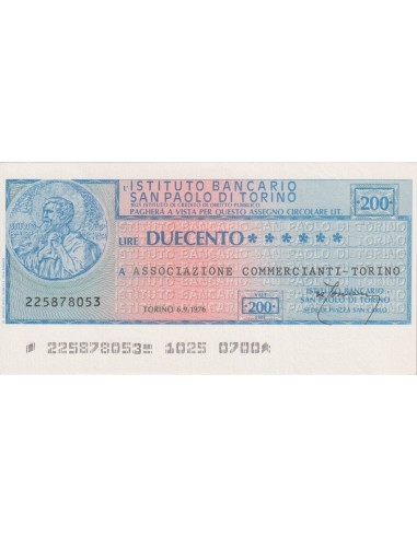 200 lire Associazione Commercianti - Torino  - 06.09.1976 - (IBSPT34) FDS