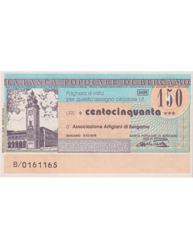 150 lire Associazione Artigiani di Bergamo - 09.12.1976 - (BPB10) FDS