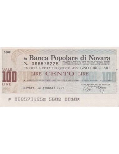 100 lire Ass. Dettaglianti Tessili e Abbigliamento Prov. Milano - 13.01.1977 - (BPN18) FDS